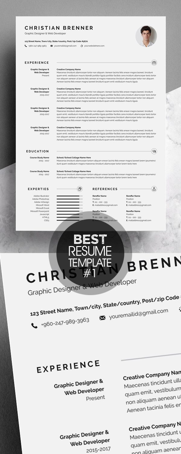 Clean Resume/CV With Cover Letter