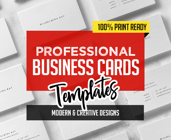 New Professional Business Cards – 25 Print Ready Templates