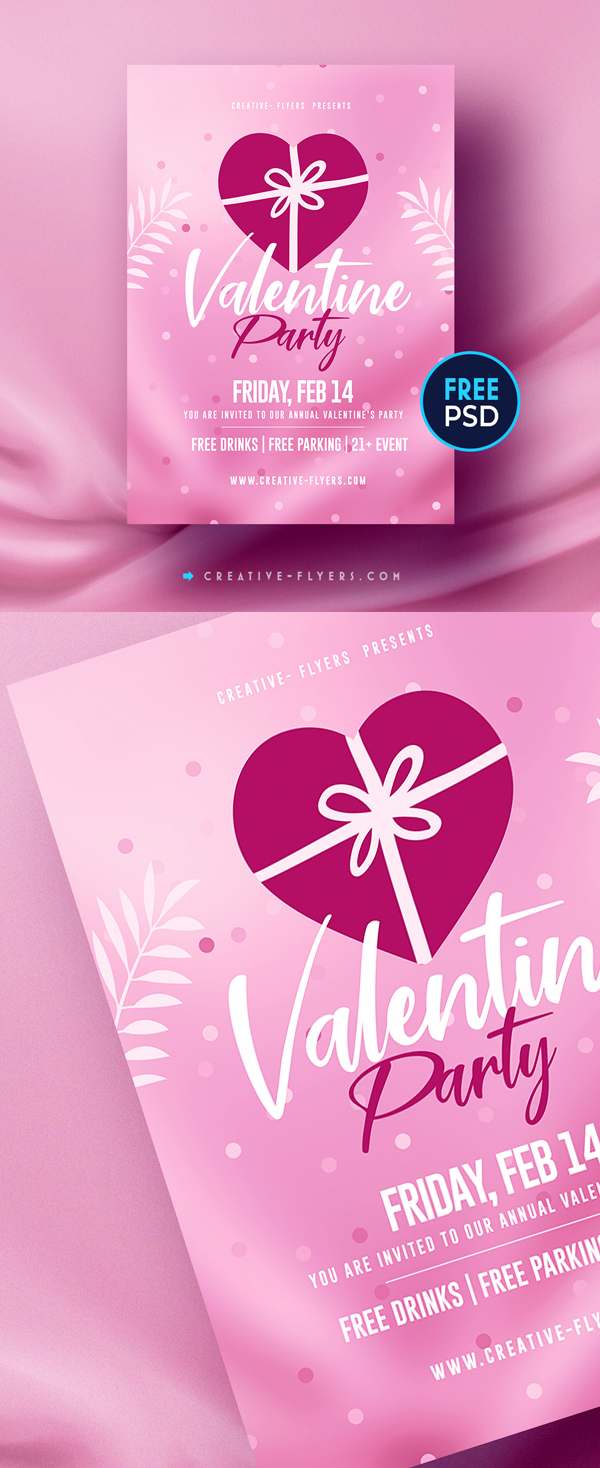 Free Flyer PSD For Love and Valentines Day