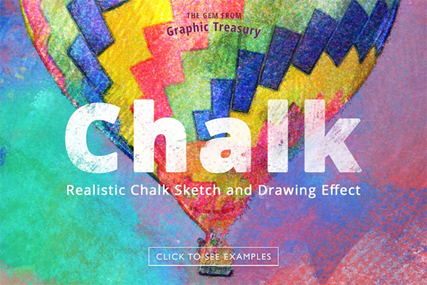 Realistic Chalk Drawing Effect