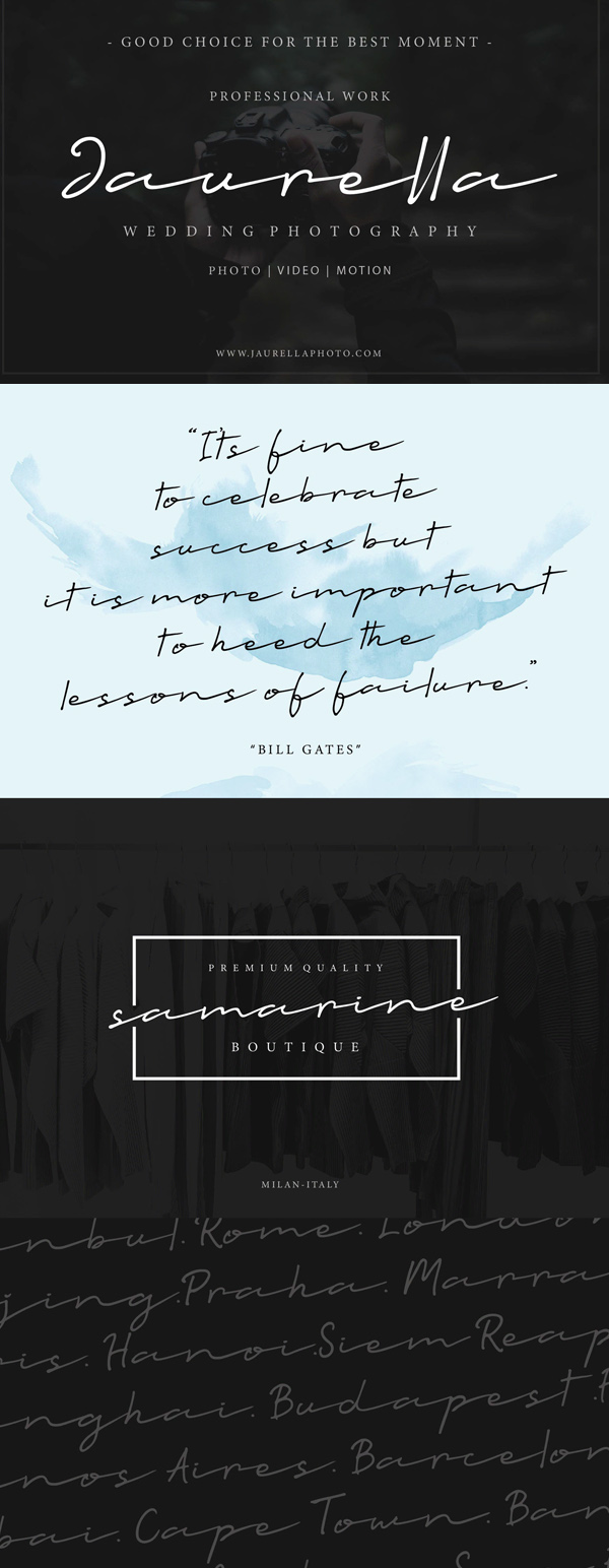 Talesian Signature Bold Free Font Letters