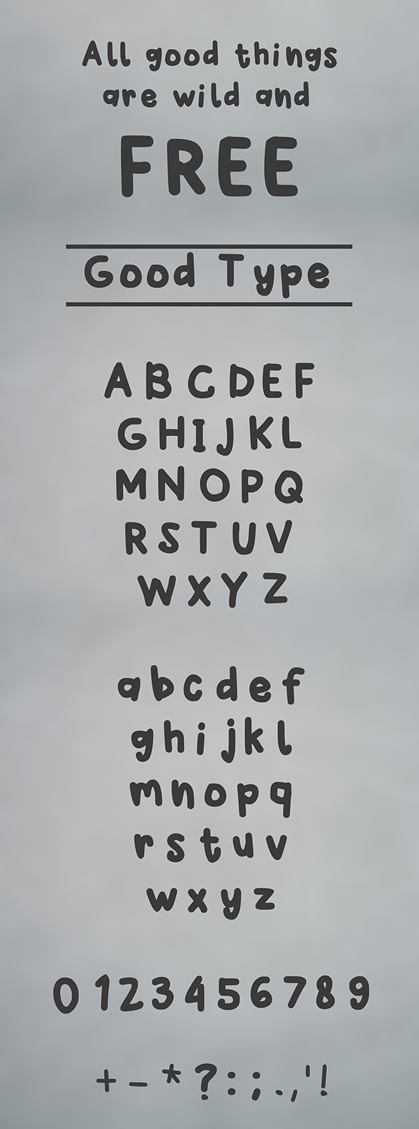 Winkle Handwriting Free Font Letters