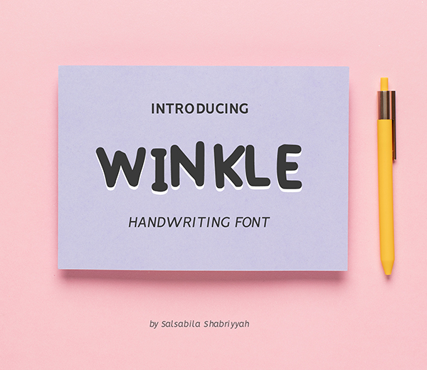 Winkle Handwriting Free Font