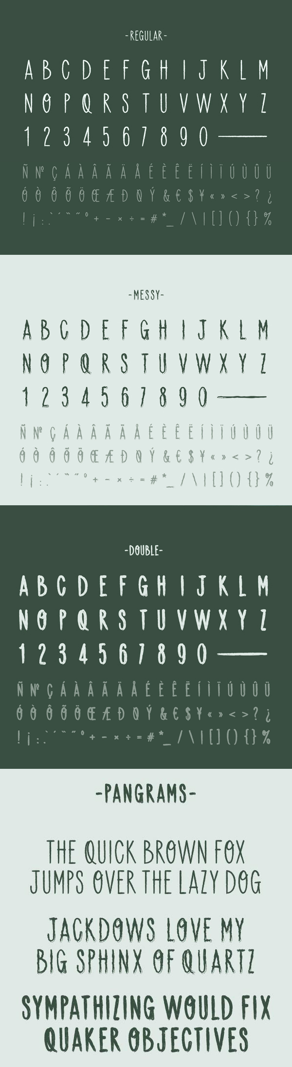 Backpacker Free Font Letters