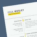 Post thumbnail of Free Resume Template & Cover Letter (PSD) + Business Card