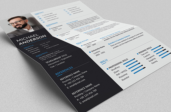Free Resume + Cover Letter Templates (PSD) - 8