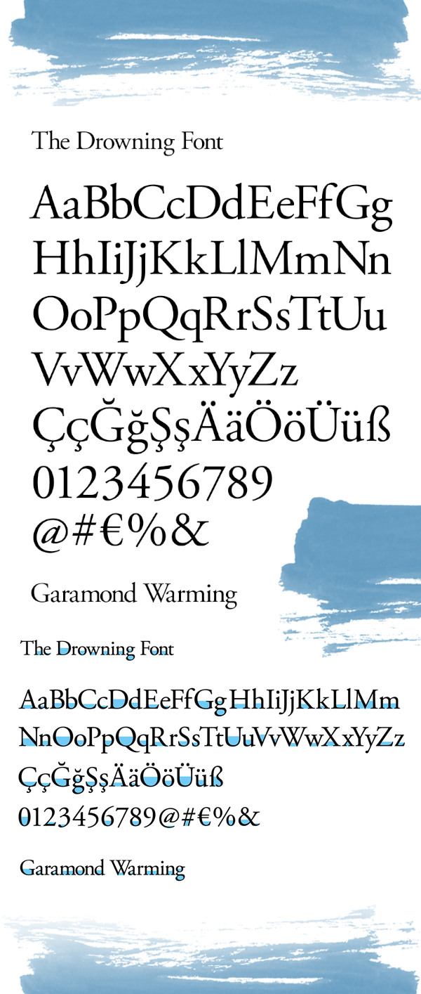Garamond Warming Free Font Letters