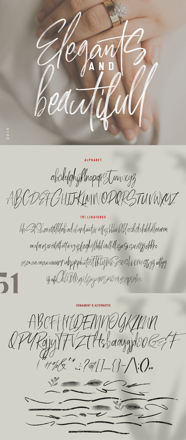 Milles Calligraphy Free Font Letters
