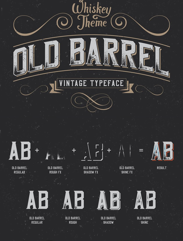 OldBarrel Vintage Typeface