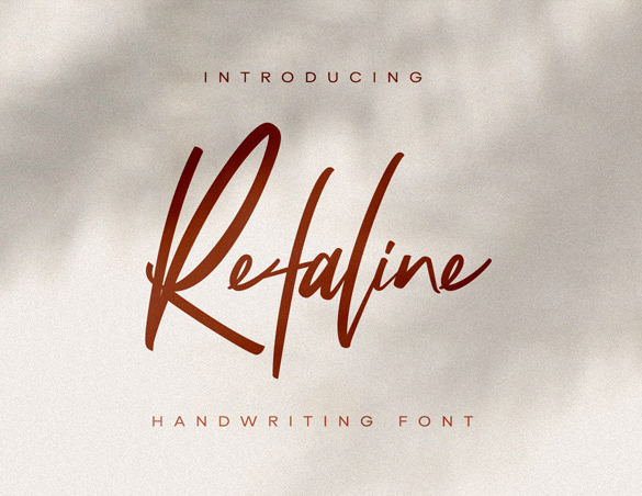 Refaline Script Free Font