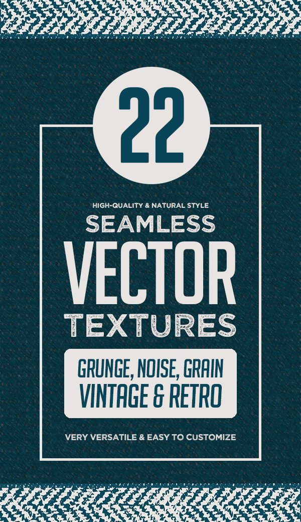 22 Seamless Vector Textures Sets (Vintage and Halftone)