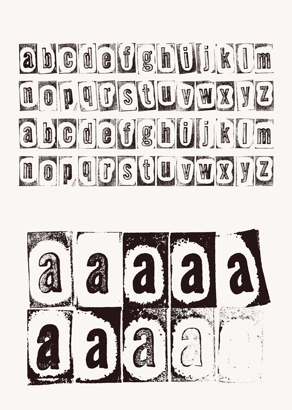 Stamp AMY Free Font Letters