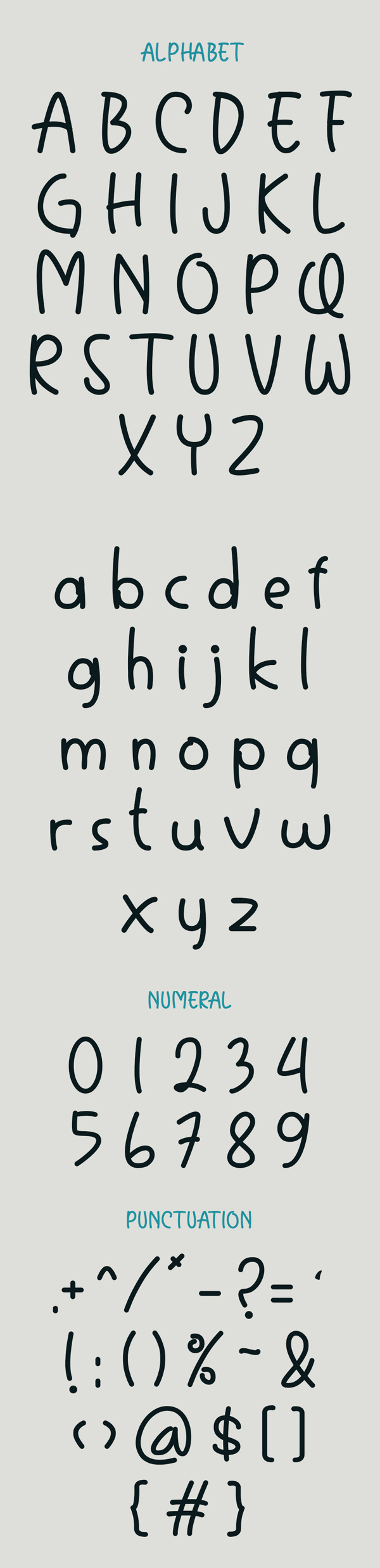 Tomodachy Free Font Letters