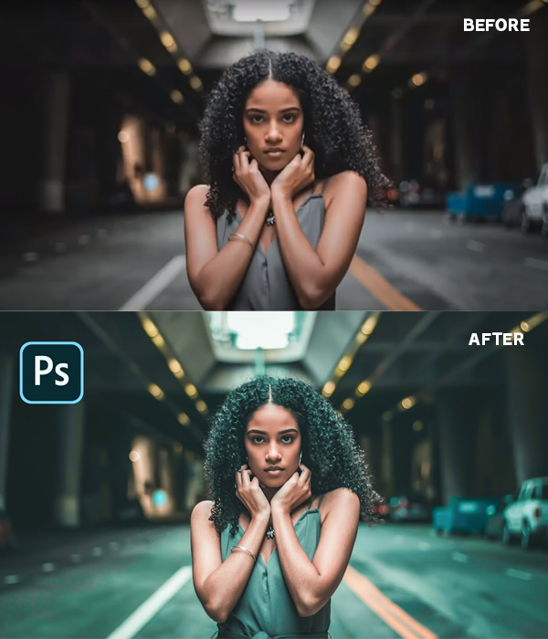 How to Make Teal Orange Cinematic Photo Effect: Photoshop Tutorial
