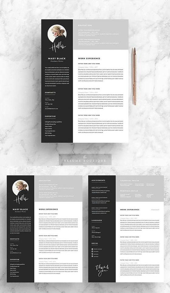 5 page Resume Template
