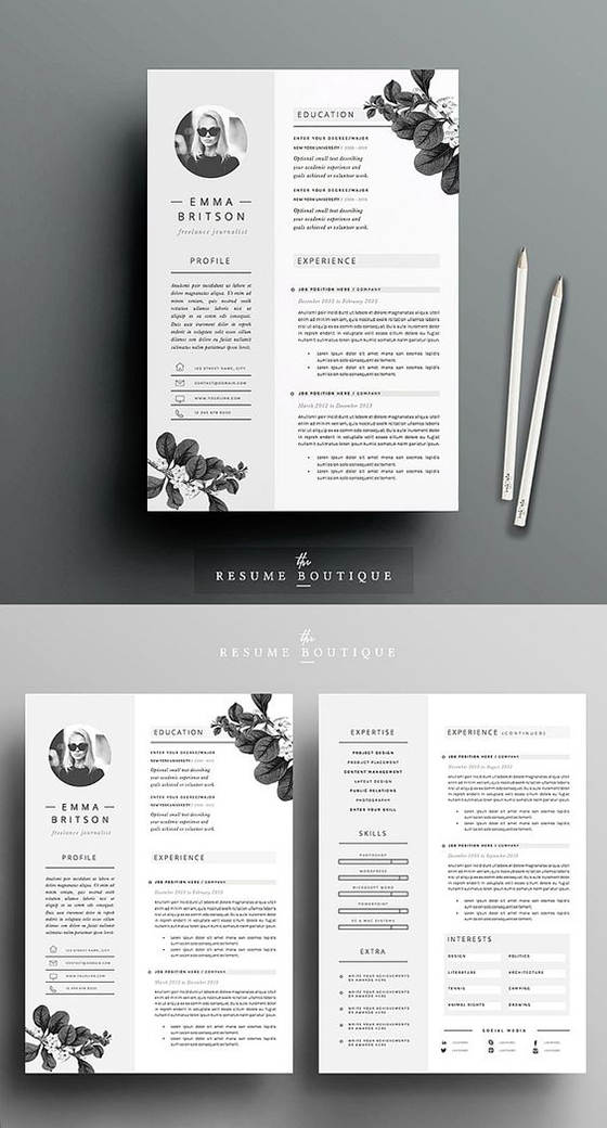 Resume Template 5 page pack