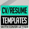 Post thumbnail of 21 Clean CV / Resume Templates with Cover Letter