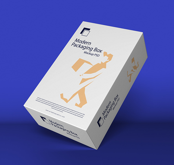 Free Modern Packaging Box Mockup Psd