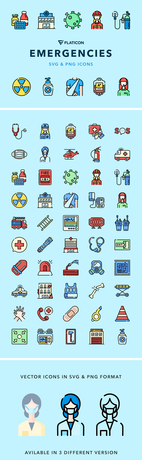 Free Emergencies Vector Icons Free Font