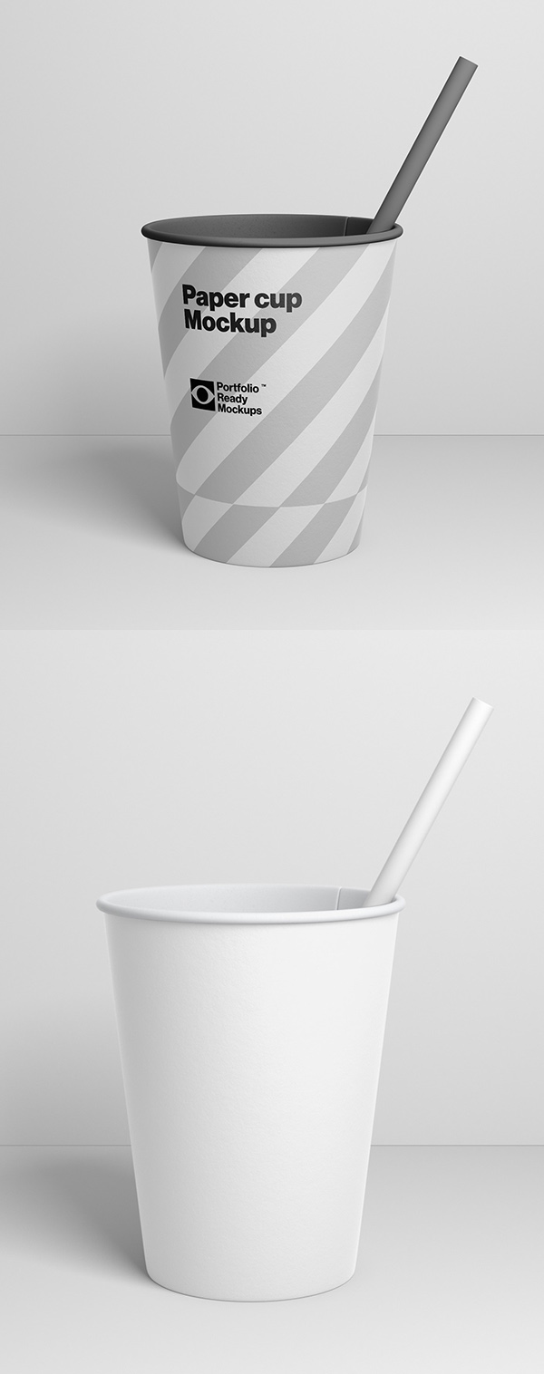 Free PSD Paper Cup mockup