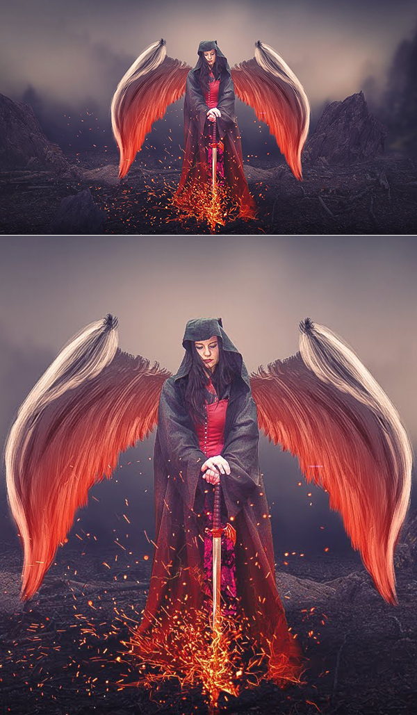How to Create Angle With Sword Photoshop Manipulation And Digital Art Photoshop Tutorial