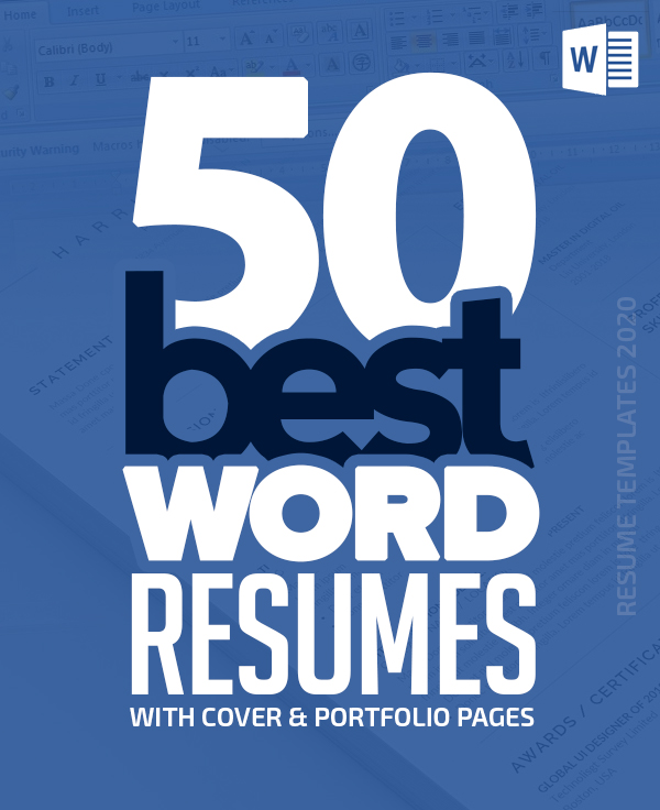 50 Best Word Resume Templates Of 2020