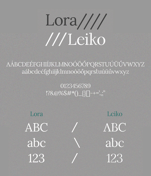 Leiko Free Font Letters