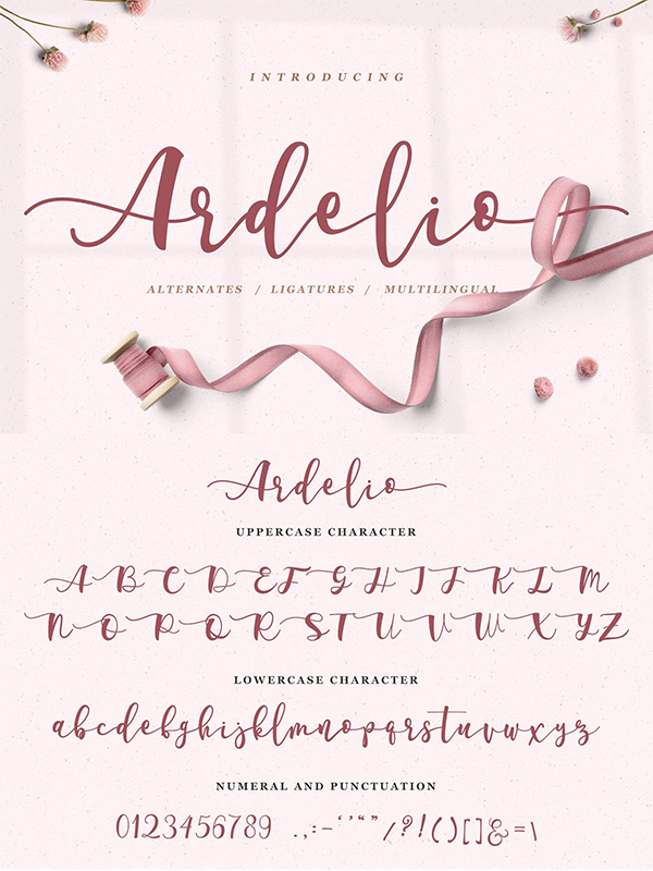 Ardelio - Elegant Script Font