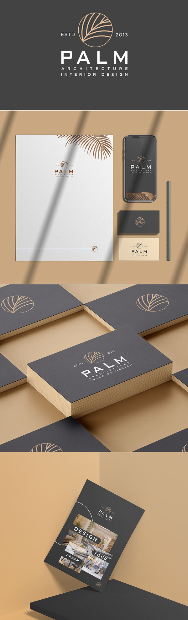 Palm Interior Design Branding by Abdelrahman Khaled