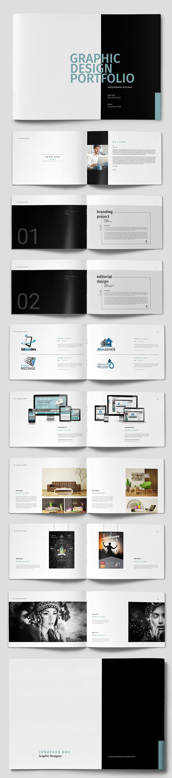 50+ Pages Graphic Design Portfolio Template