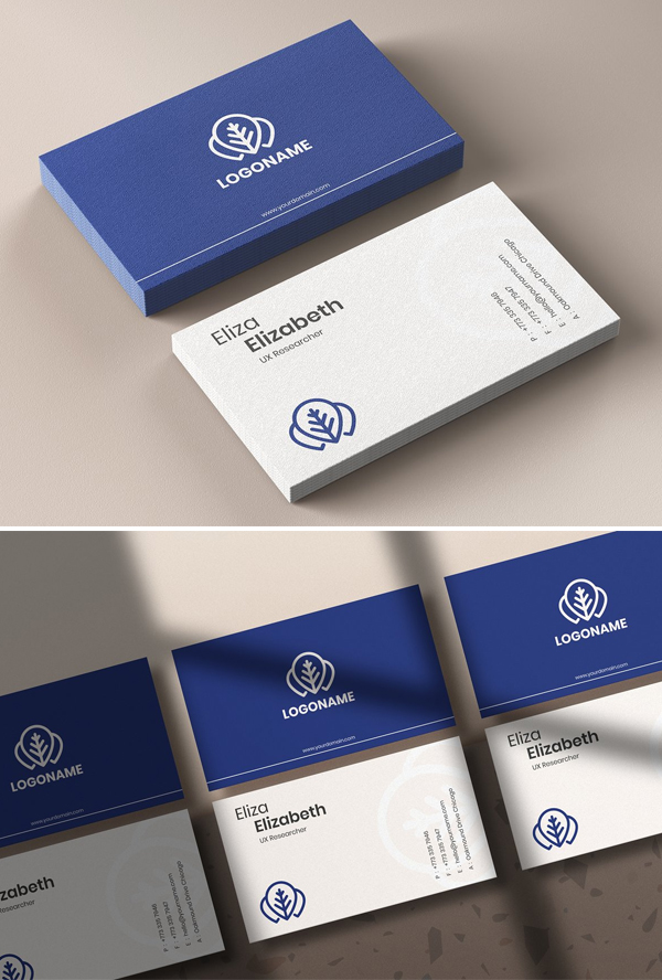 Clean Business Card & Mockup