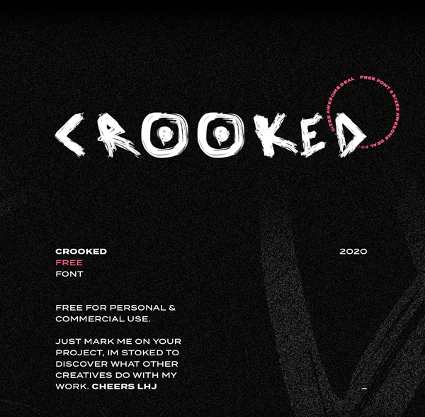 Crooked Free Font