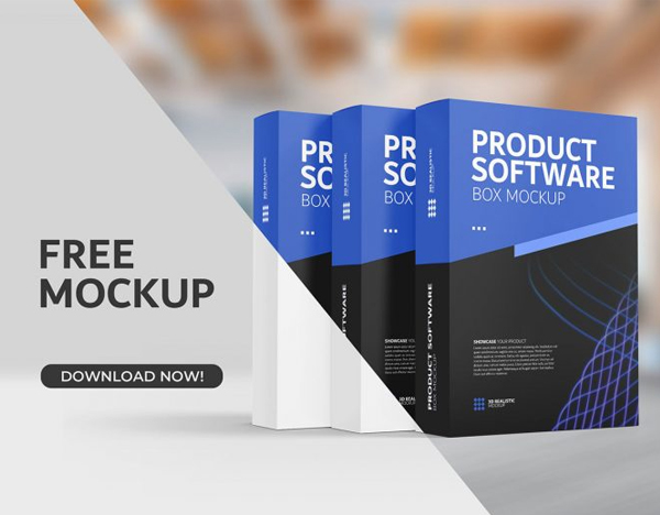 Free Product Package Boxes Mockup