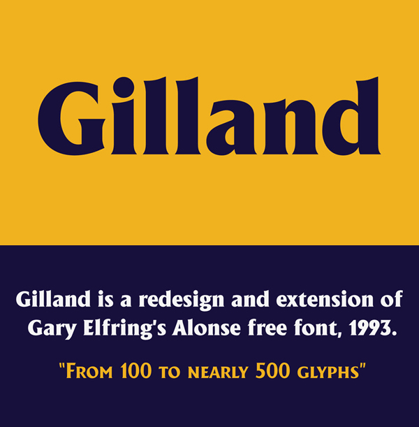 Gilland Free Font