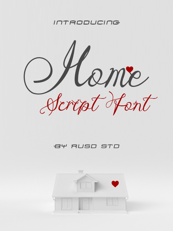 Home Script Free Font Free Font