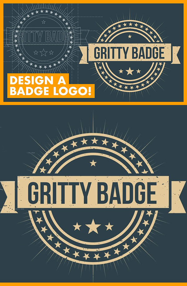 How to Create a Badge Logo in Illustrator CC Tutorial