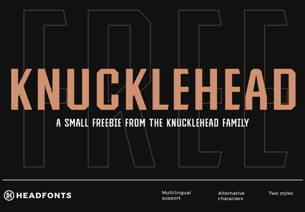 Knucklehead Vintage Free Font