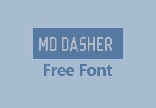 MD Dasher Free Font