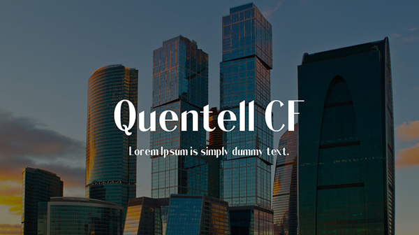 Quentell CF Free Font