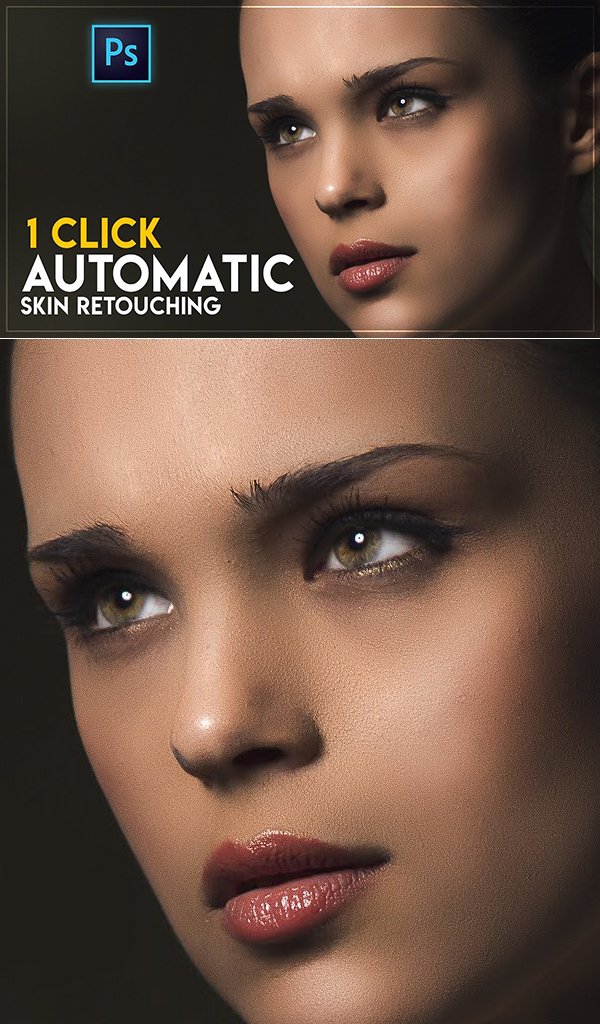How to fastest Automatic Skin Retouching Actions Free in Photoshop CC