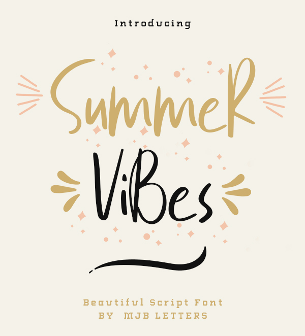 Summer Vibes Free Font Free Font