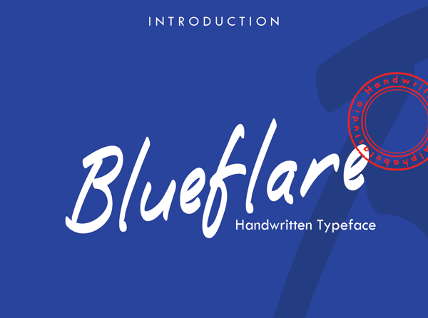Blueflare Handwritten Free Font Free Font
