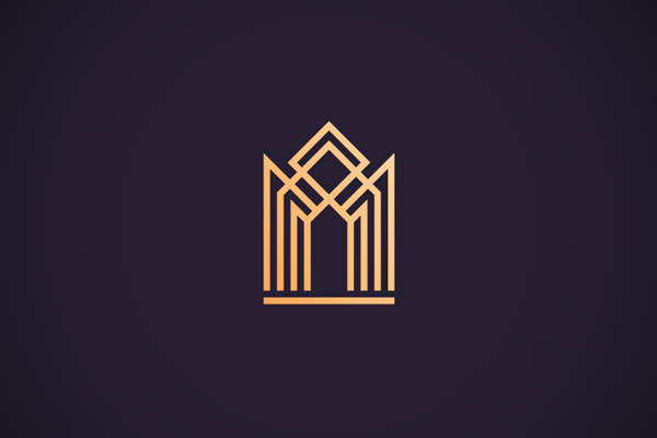 Luxury apartments logo by Paul Rover