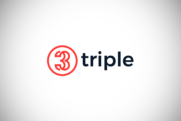 Triple - Number 3 Logo by Nick Budrewicz
