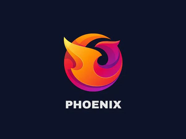 Bird Phoenix Colorful Logo Design