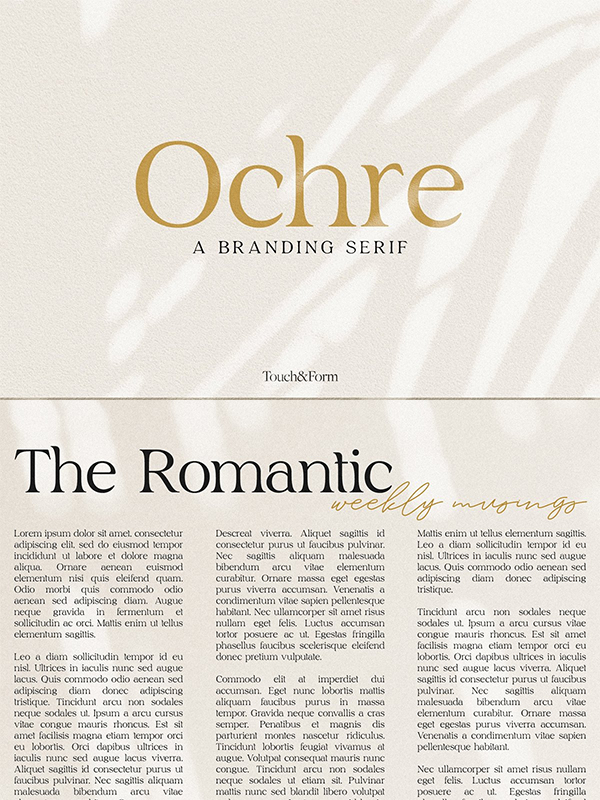 Ochre | A Branding Serif