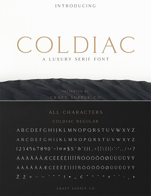 Coldiac - Luxury Serif Font