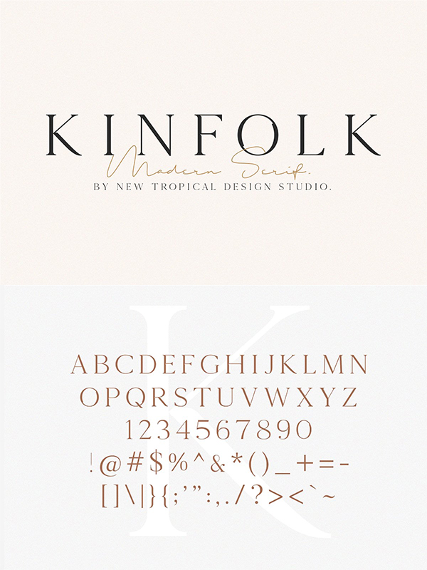 KINFOLK - Modern Serif Font