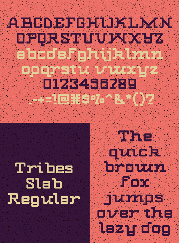 Tribes Font Letters
