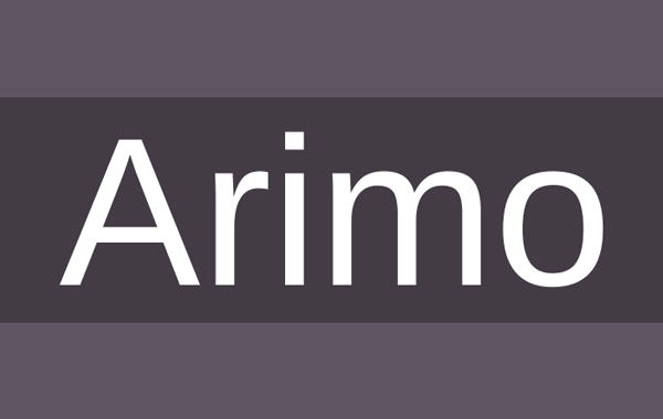 Arimo Regular Free Font